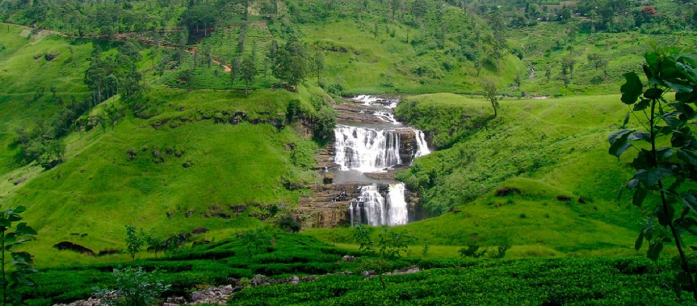 Beautiful waterfalls and breath-taking scenery en-route
